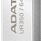 USB Flash ADATA UR350 64GB UR350-64G-RSR/BG (серебристый/коричневый)  купить в интернет-магазине X-core.by