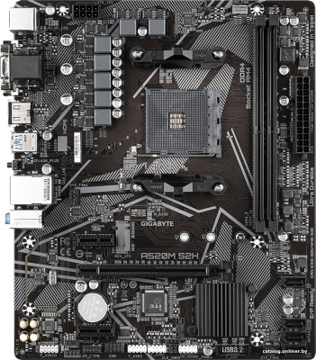 Материнская плата Gigabyte A520M S2H (rev. 1.0)  купить в интернет-магазине X-core.by