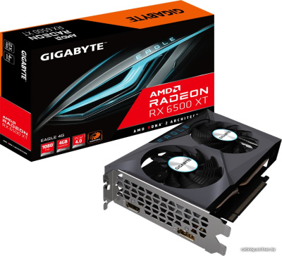 Видеокарта Gigabyte Radeon RX 6500 XT Eagle 4G GV-R65XTEAGLE-4GD  купить в интернет-магазине X-core.by