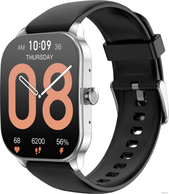Купить умные часы amazfit pop 3s (серебристый, с силиконовым ремешком) в интернет-магазине X-core.by
