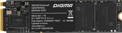 SSD Digma Mega M2 1TB DGSM3001TM23T  купить в интернет-магазине X-core.by