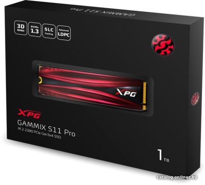 SSD ADATA GAMMIX S11 Pro 1TB AGAMMIXS11P-1TT-C  купить в интернет-магазине X-core.by