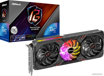Видеокарта ASRock Intel Arc A770 Phantom Gaming 16GB OC A770 PG 16GO  купить в интернет-магазине X-core.by