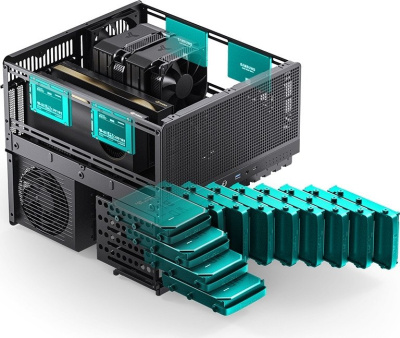 Корпус Jonsbo N5 (черный)  купить в интернет-магазине X-core.by