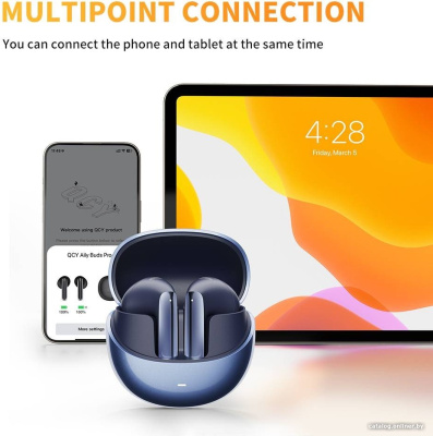 Купить наушники qcy ailybuds pro (темно-синий) в интернет-магазине X-core.by