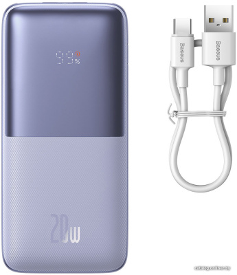Купить внешний аккумулятор baseus bipow pro digital display fast charge 20w overseas edition 10000mah (фиол в интернет-магазине X-core.by