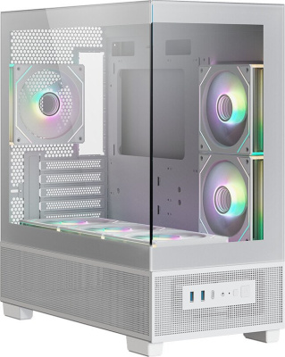 Корпус XASTRA Q500M 6ARGB-C10-UC (белый)  купить в интернет-магазине X-core.by