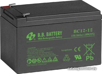 Купить аккумулятор для ибп b.b. battery bc12-12 (12в/12 а·ч) в интернет-магазине X-core.by