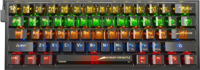 Купить клавиатура redragon fizz (прозрачный/черный) в интернет-магазине X-core.by
