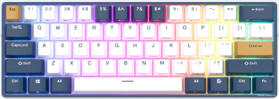 Купить клавиатура royal kludge rk61 plus rgb (белый, rk brown) в интернет-магазине X-core.by