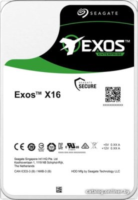 Жесткий диск Seagate Exos X16 16TB ST16000NM001G купить в интернет-магазине X-core.by