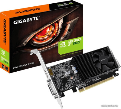 Видеокарта Gigabyte GeForce GT 1030 Low Profile 2GB DDR4  купить в интернет-магазине X-core.by