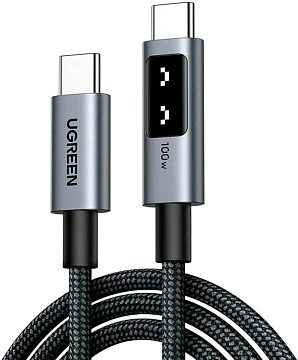 Кабель Ugreen L509 45612 USB Type-C - USB Type-C (0.5 м, серый)