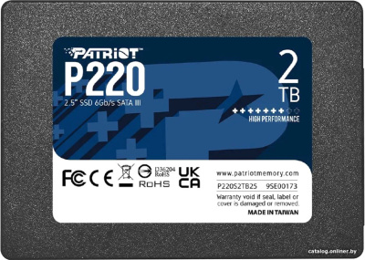 SSD Patriot P220 2TB P220S2TB25  купить в интернет-магазине X-core.by