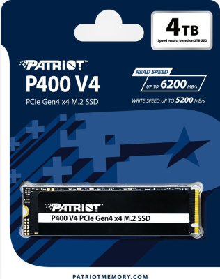 SSD Patriot P400 V4 4TB P400VP4TBM28H  купить в интернет-магазине X-core.by