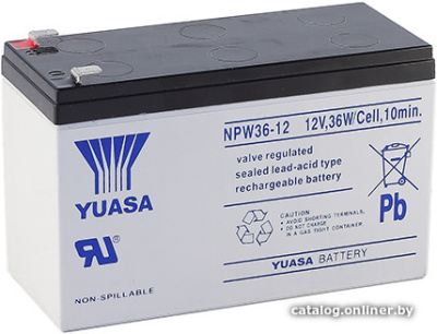 Купить аккумулятор для ибп yuasa npw36-12 (12в/7 а·ч) в интернет-магазине X-core.by