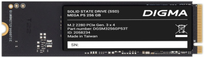 SSD Digma Mega P5 256GB DGSM3256GP53T  купить в интернет-магазине X-core.by