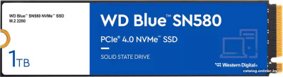 SSD WD Blue SN580 1TB WDS100T3B0E  купить в интернет-магазине X-core.by
