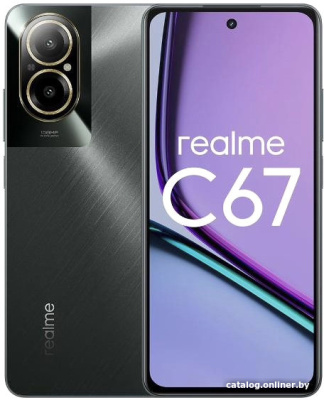 Купить смартфон realme c67 6gb/128gb (черный камень) в интернет-магазине X-core.by
