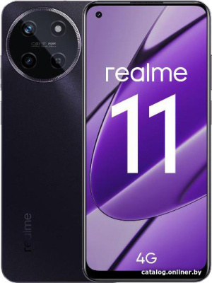 Купить смартфон realme 11 rmx3636 8gb/256gb международная версия (черный) в интернет-магазине X-core.by